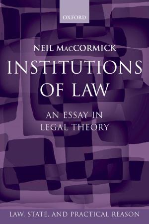 Cover of the book Institutions of Law by Annette Kur, Martin Senftleben