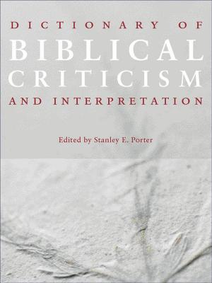Cover of Dictionary of Biblical Criticism and Interpretation