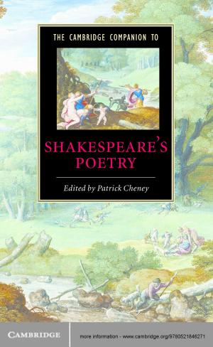 bigCover of the book The Cambridge Companion to Shakespeare's Poetry by 