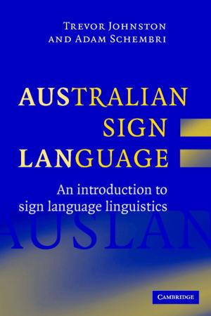 Cover of the book Australian Sign Language (Auslan) by Benjamin Klopsch, Nikolay Nikolov, Professor Dr Christopher Voll