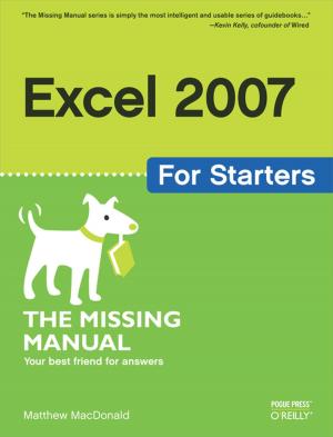 Cover of Excel 2007 for Starters: The Missing Manual