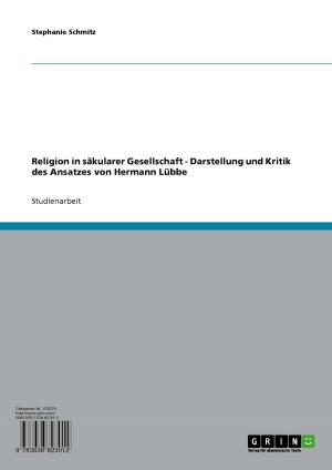Cover of the book Religion in säkularer Gesellschaft by Anna Patzke Salgado