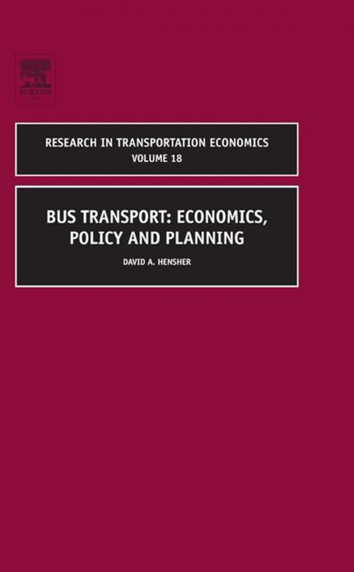Cover of the book Bus Transport by David A Hensher, Elsevier Science