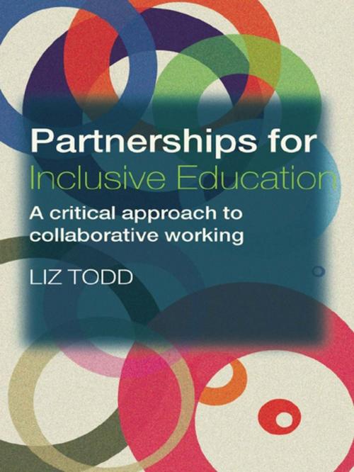Cover of the book Partnerships for Inclusive Education by Liz Todd, Taylor and Francis