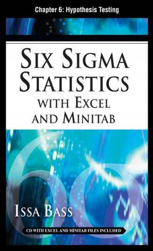 Cover of Six Sigma Statistics with EXCEL and MINITAB, Chapter 6 - Hypothesis Testing