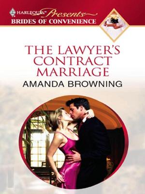 Cover of the book The Lawyer's Contract Marriage by Lilian Darcy