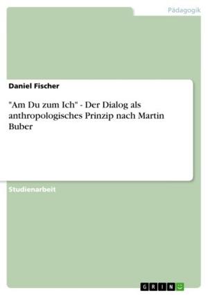 Book cover of 'Am Du zum Ich' - Der Dialog als anthropologisches Prinzip nach Martin Buber