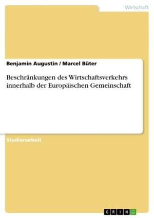 Cover of the book Beschränkungen des Wirtschaftsverkehrs innerhalb der Europäischen Gemeinschaft by Thilo Jörg Gehrke