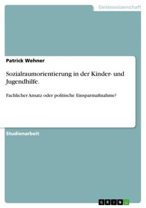 Cover of the book Sozialraumorientierung in der Kinder- und Jugendhilfe. by Manuel Anhold