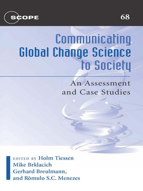 Cover of the book Communicating Global Change Science to Society by Holm Tiessen, Island Press