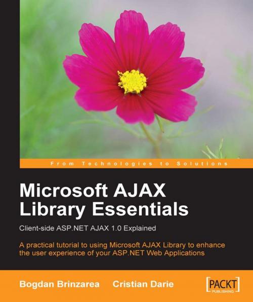 Cover of the book Microsoft AJAX Library Essentials: Client-side ASP.NET AJAX 1.0 Explained by Bogdan Brinzarea, Cristian Darie, Packt Publishing