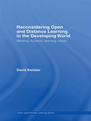 Cover of the book Reconsidering Open and Distance Learning in the Developing World by David Foot