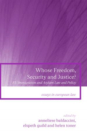 Cover of the book Whose Freedom, Security and Justice? by Simon Stephens
