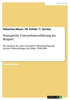 Cover of the book Strategische Unternehmensführung am Beispiel by Franziska Loth