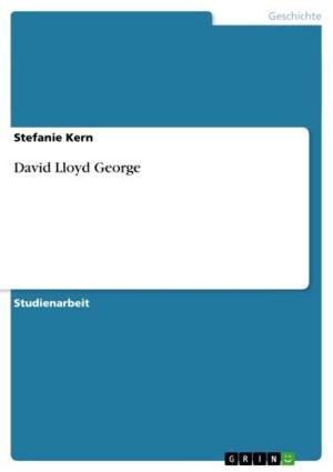 Cover of the book David Lloyd George by Joachim von Meien