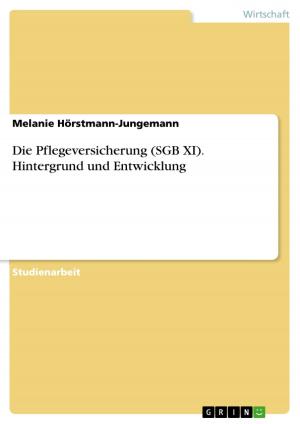 Cover of the book Die Pflegeversicherung (SGB XI). Hintergrund und Entwicklung by Anja Brandl