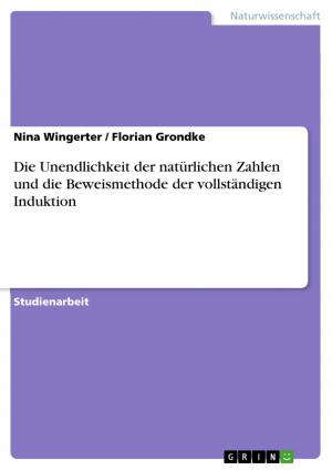 Cover of the book Die Unendlichkeit der natürlichen Zahlen und die Beweismethode der vollständigen Induktion by Jessica Freis