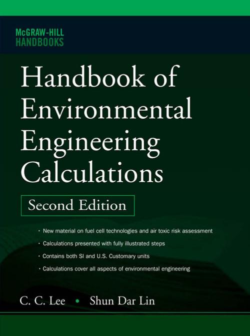 Cover of the book Handbook of Environmental Engineering Calculations 2nd Ed. by Shun Dar Lin, C. C. Lee, McGraw-Hill Education