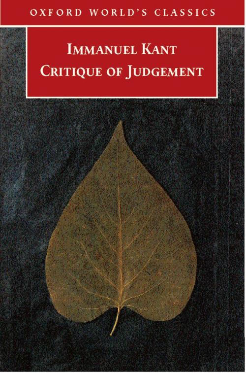 Cover of the book Critique of Judgement by Immanuel Kant, Nicholas Walker, OUP Oxford