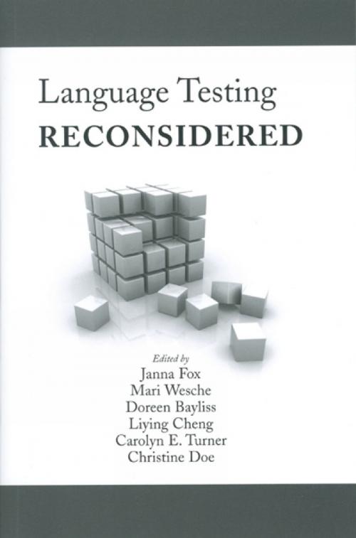 Cover of the book Language Testing Reconsidered by , University of Ottawa Press
