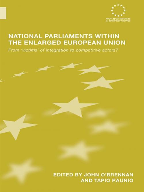 Cover of the book National Parliaments within the Enlarged European Union by , Taylor and Francis
