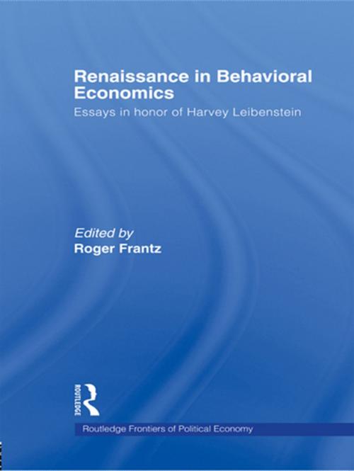 Cover of the book Renaissance in Behavioral Economics by , Taylor and Francis