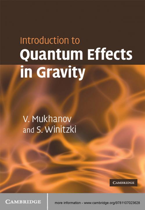 Cover of the book Introduction to Quantum Effects in Gravity by Viatcheslav Mukhanov, Sergei Winitzki, Cambridge University Press