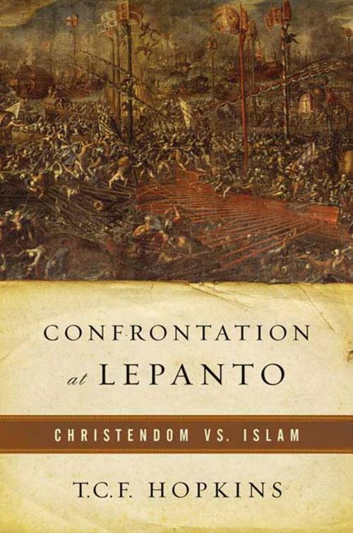 Cover of the book Confrontation at Lepanto by T. C. F. Hopkins, Tom Doherty Associates