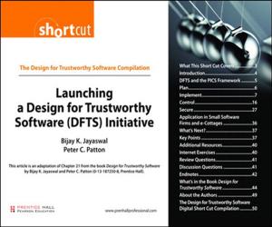 Cover of the book Launching a Design for Trustworthy Software (DFTS) Initiative (Digital Short Cut) by Nancy R. Mead, Julia H. Allen, Robert J. Ellison, Gary McGraw, Sean Barnum