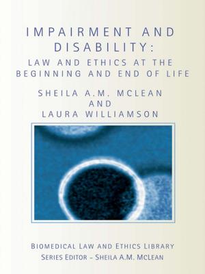 Cover of the book Impairment and Disability by Michael Hughes