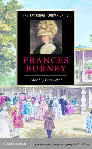 Cover of the book The Cambridge Companion to Frances Burney by Ellen Adams