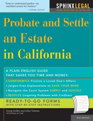 Book cover of Probate and Settle an Estate in California