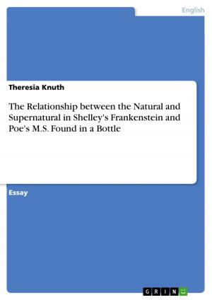 Cover of the book The Relationship between the Natural and Supernatural in Shelley's Frankenstein and Poe's M.S. Found in a Bottle by Ines Schoppmeyer