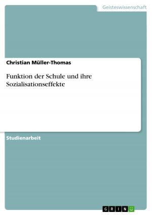 Cover of the book Funktion der Schule und ihre Sozialisationseffekte by Julia Kutz