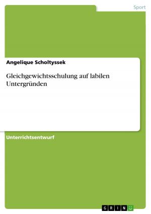 Cover of the book Gleichgewichtsschulung auf labilen Untergründen by Philipp Ebert