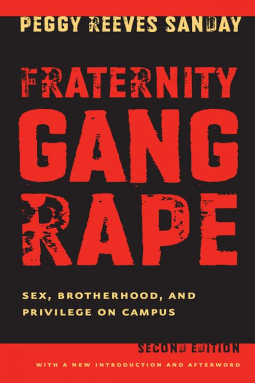 Cover of the book Fraternity Gang Rape by Peggy Reeves Sanday, NYU Press