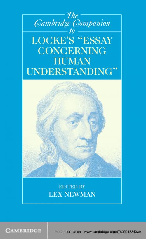 Cover of the book The Cambridge Companion to Locke's 'Essay Concerning Human Understanding' by , Cambridge University Press