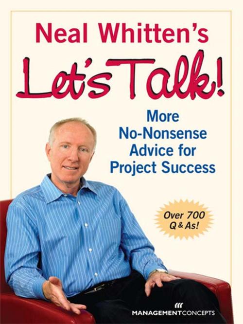 Cover of the book Neal Whitten's Let's Talk! More No-Nonsense Advice for Project Success by Neal Whitten PMP, Berrett-Koehler Publishers