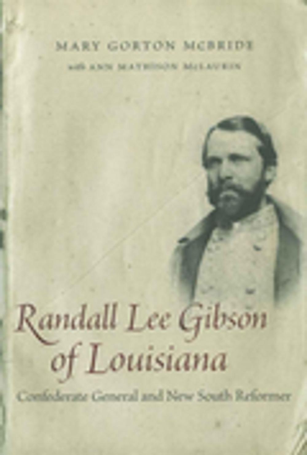 Big bigCover of Randall Lee Gibson of Louisiana