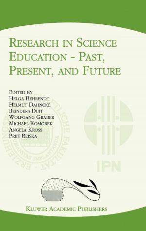 Cover of the book Research in Science Education — Past, Present, and Future by Yizhak Marcus