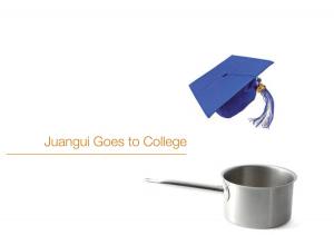 Book cover of Juangui Goes to College English