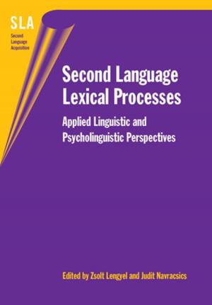 Cover of the book Second Language Lexical Processes by Dr. Jean-Marc Dewaele
