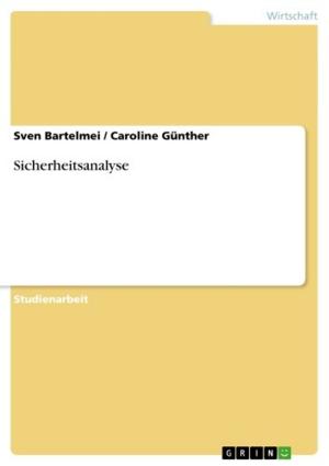 Cover of the book Sicherheitsanalyse by Stefan Pilz