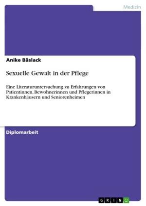 Cover of the book Sexuelle Gewalt in der Pflege by Anastasia Wolter