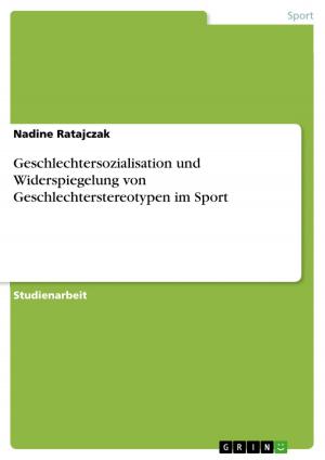 Cover of the book Geschlechtersozialisation und Widerspiegelung von Geschlechterstereotypen im Sport by Thomas Frank