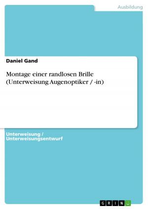 Cover of the book Montage einer randlosen Brille (Unterweisung Augenoptiker / -in) by Christina Vogler, Markus Vogler