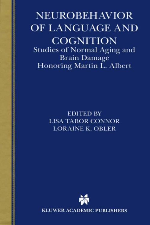Cover of the book Neurobehavior of Language and Cognition by , Springer US