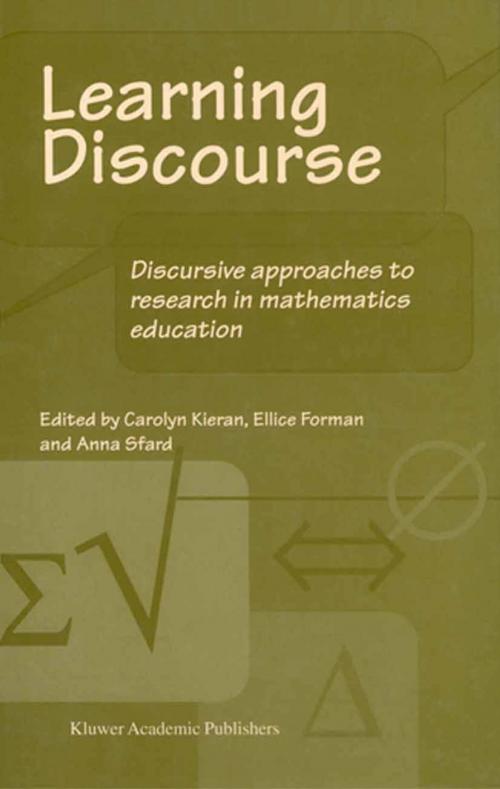 Cover of the book Learning Discourse by , Springer Netherlands