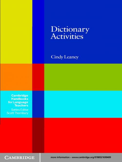 Cover of the book Dictionary Activities by Cindy Leaney, Cambridge University Press