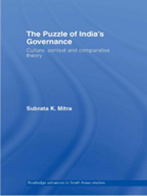 Cover of the book The Puzzle of India's Governance by Subrata K. Mitra, Taylor and Francis
